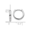 Gold Circle Hinged Hoop Earrings