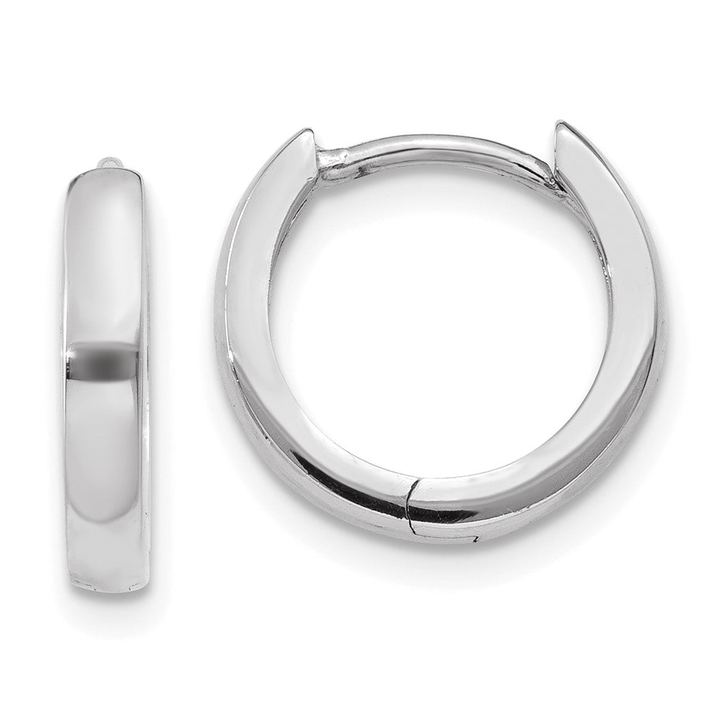 Gold Circle Hinged Hoop Earrings