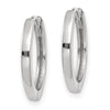 Gold Square Tube Hinged Hoop Earrings