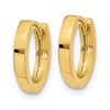 Gold Circle Hinged Hoop Earrings