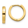 Gold Circle Hinged Hoop Earrings