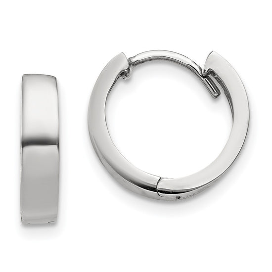 Gold Circle Hinged Hoop Earrings