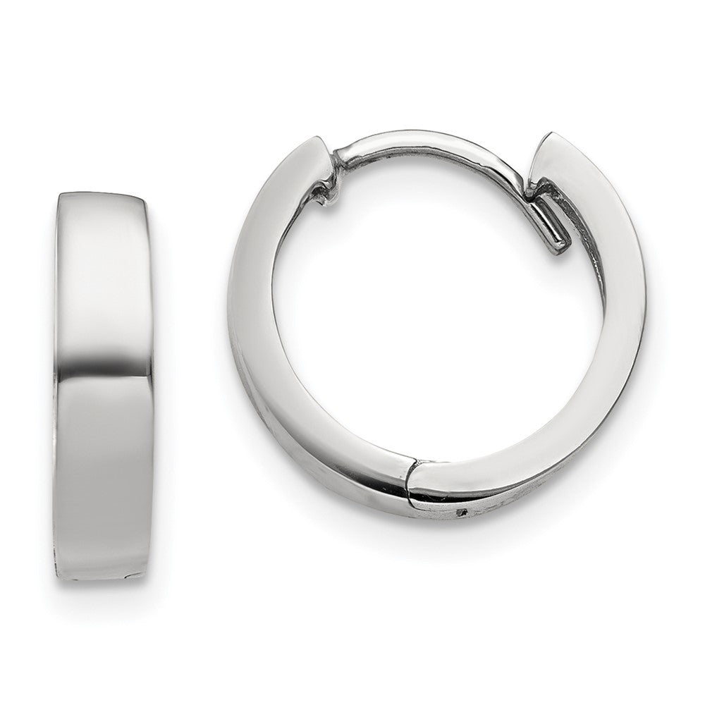 Gold Circle Hinged Hoop Earrings