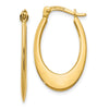 10K Polished Hoop Earrings