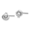 Gold Love Knot Post Earrings