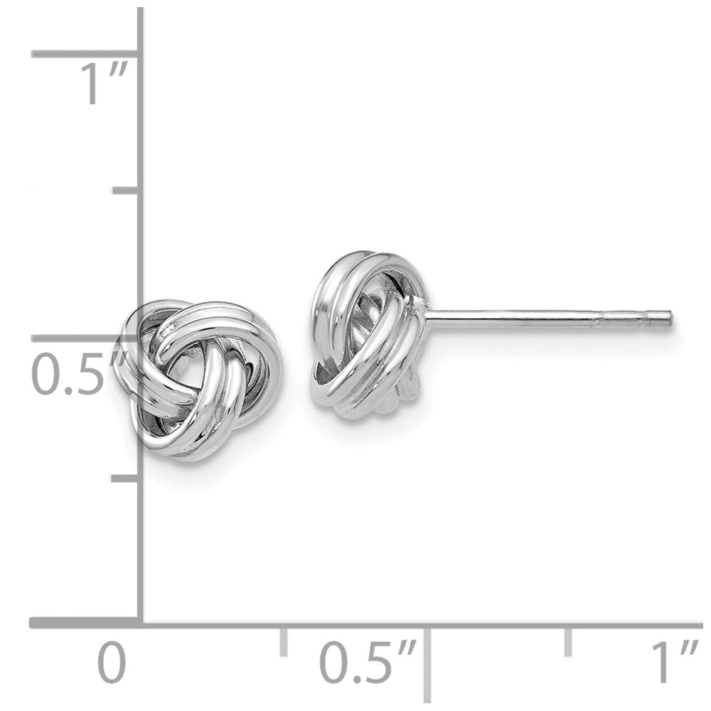 Gold Love Knot Post Earrings