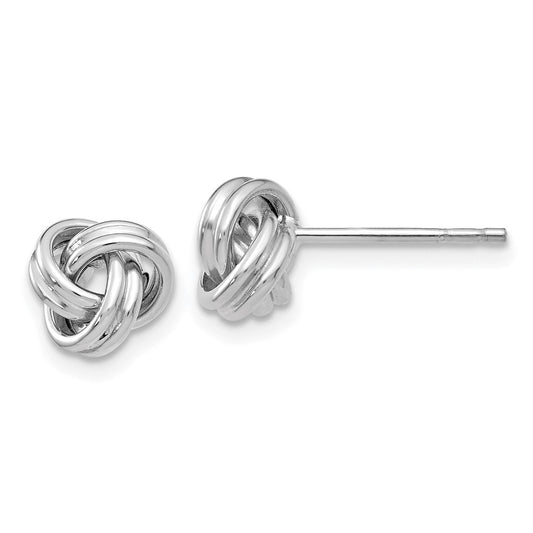 Gold Love Knot Post Earrings