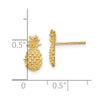 Gold Pineapple Post Earrings