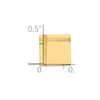 Gold Square with Line Design Tie Tac