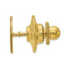 Gold Oval with Lines Tie Tac