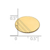 Gold Oval with Lines Tie Tac