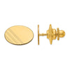 10k Men's Oval w/Line Design Tie Tac