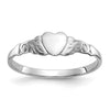 Gold Polished Children's Heart Rings