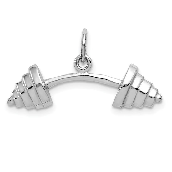 Gold Polished Barbell Pendants
