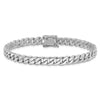 10k WG 6.8mm Hand-polished Flat Beveled Curb Link Bracelet
