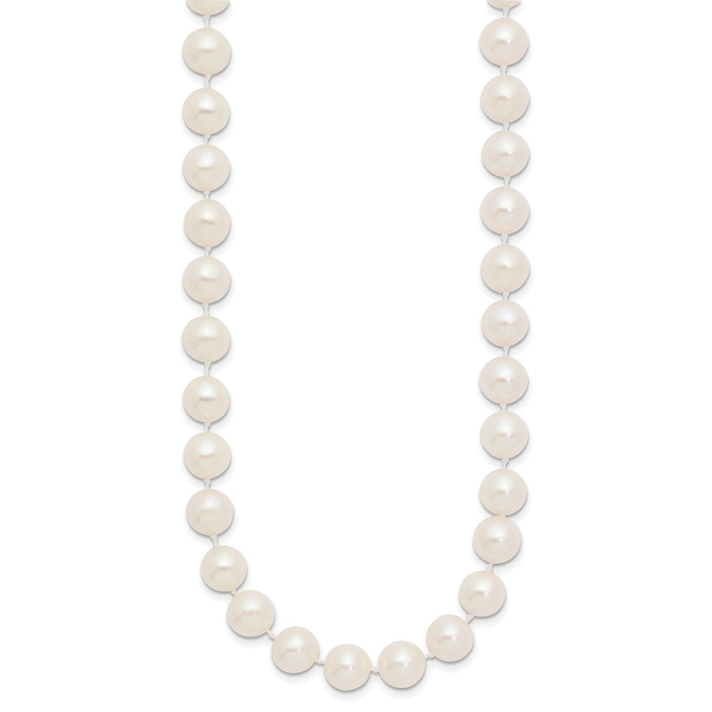 10k 8-9mm White Near Round Freshwater Cultured Pearl 16 inch Necklace