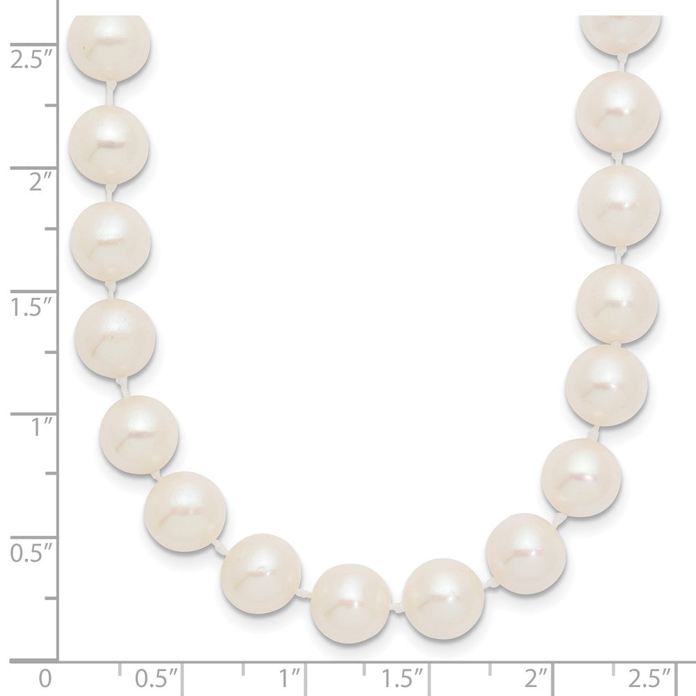 10k 8-9mm White Near Round Freshwater Cultured Pearl 20 inch Necklace