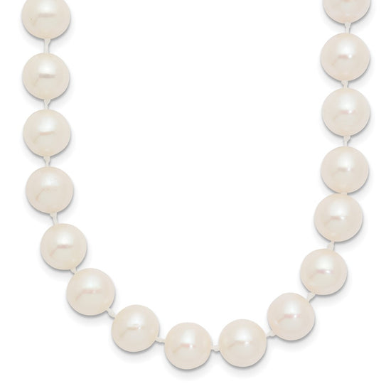 10k 8-9mm White Near Round Freshwater Cultured Pearl 16 inch Necklace