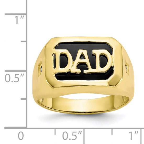 Men's Diamond 'DAD' Rings