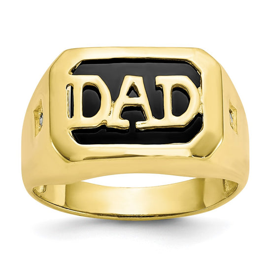 Men's Diamond 'DAD' Rings