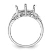 10k White Gold Ladies Ring Mounting