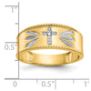 Gold Diamond and Oynx Mens Wedding Band