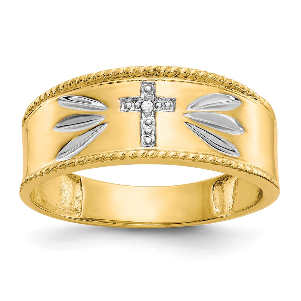 Gold Diamond and Oynx Mens Wedding Band