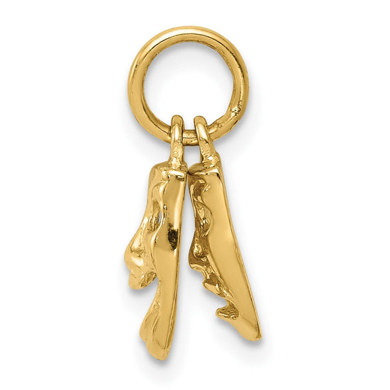 Gold Comedy/Tragedy Charm