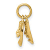 Gold Comedy/Tragedy Charm