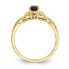 10K Gemstone and Diamond Ring