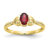 10K Gemstone and Diamond Ring