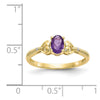 10K Gemstone and Diamond Ring