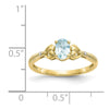 10K Gemstone and Diamond Ring