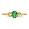 10K Gemstone and Diamond Ring