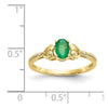 10K Gemstone and Diamond Ring
