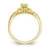 10K Gemstone and Diamond Ring