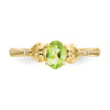 10K Gemstone and Diamond Ring