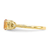 10K Gemstone and Diamond Ring
