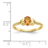 10K Gemstone and Diamond Ring