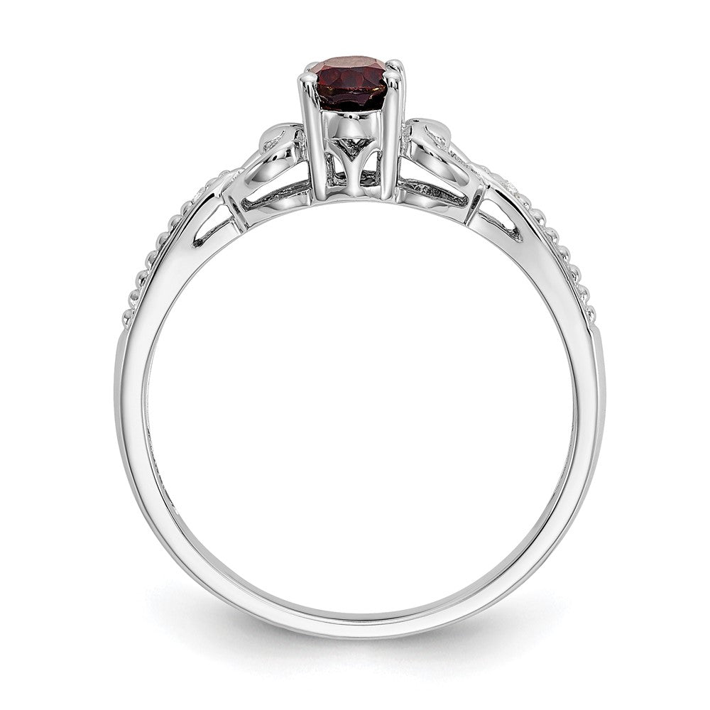 10K Gemstone and Diamond Ring