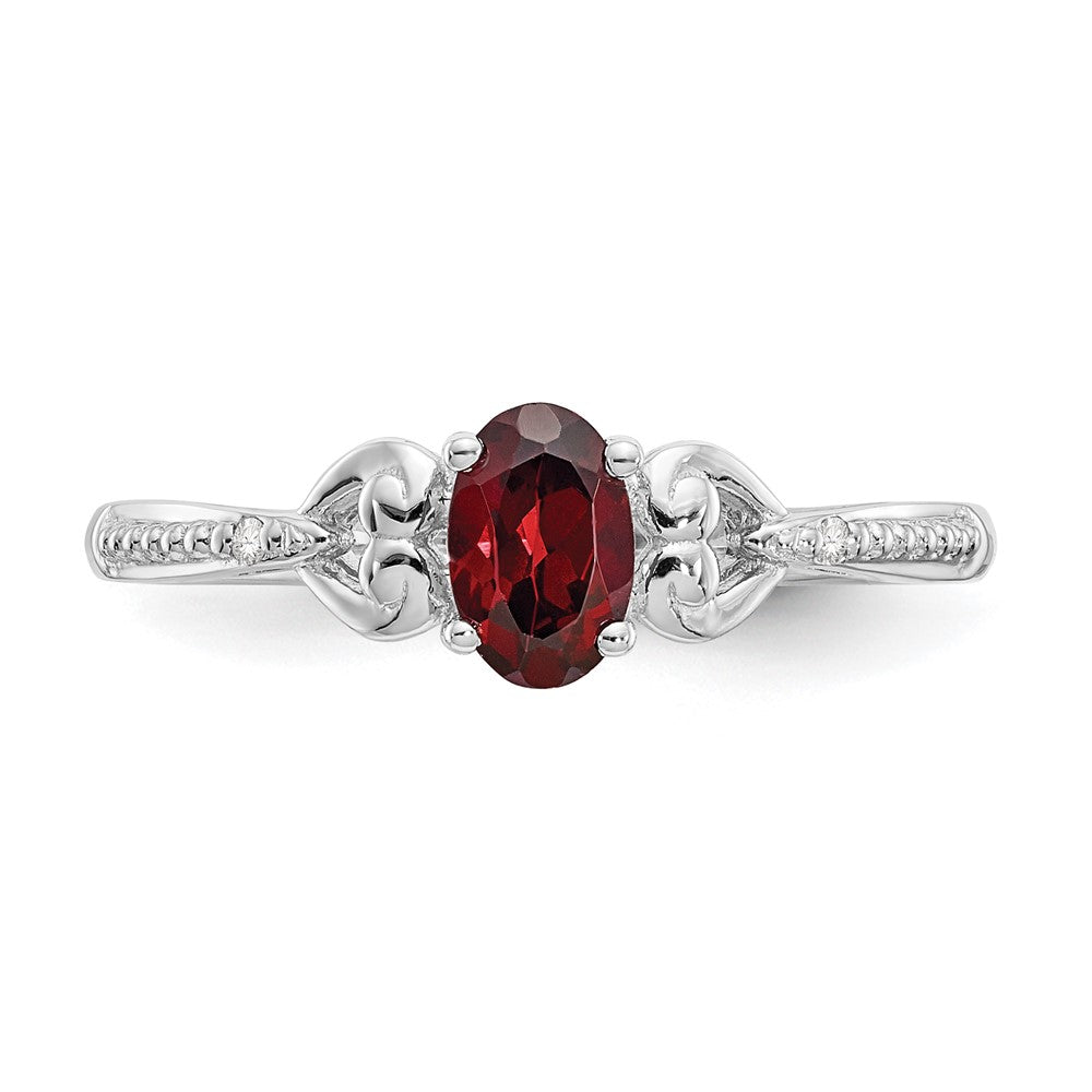 10K Gemstone and Diamond Ring