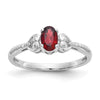 10K Gemstone and Diamond Ring