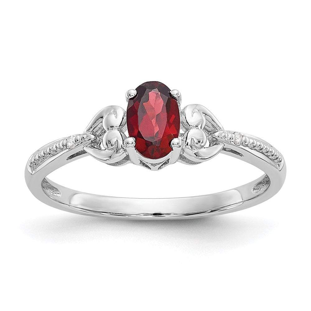 10K Gemstone and Diamond Ring
