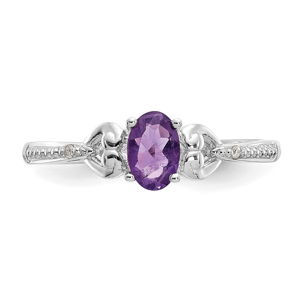 10K Gemstone and Diamond Ring