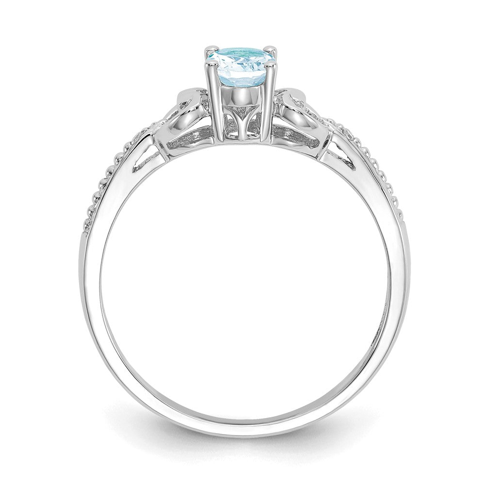10K Gemstone and Diamond Ring