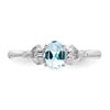 10K Gemstone and Diamond Ring