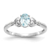 10K Gemstone and Diamond Ring