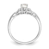 10K Gemstone and Diamond Ring