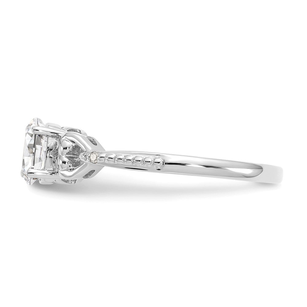 10K Gemstone and Diamond Ring