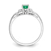 10K Gemstone and Diamond Ring
